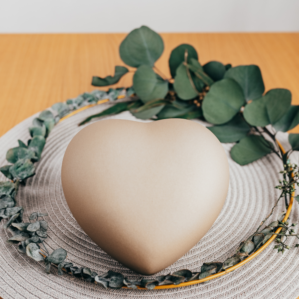 Keramikurne velvet Herz
