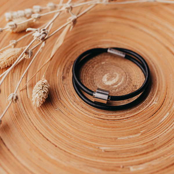 Aschearmband Barrel, Leder