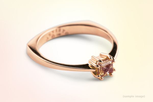 Ring mit Krappenfassung inkl. Edelstein Timless