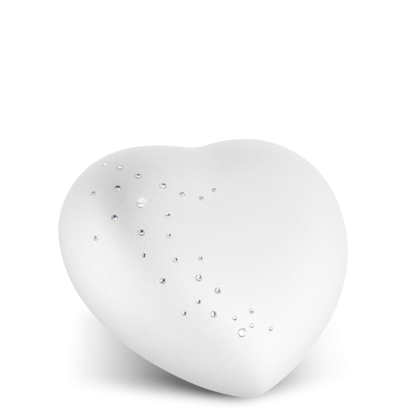 Keramikurne Crystal Herz, Kristallsteine