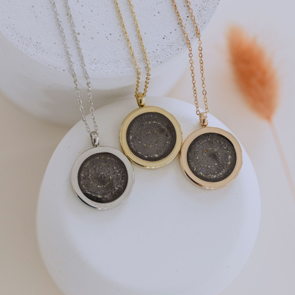 Aschekette Circle of life Anthrazit