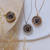 Pfotenabdruck- und Aschekette Pfotenabdruck- und Aschekette