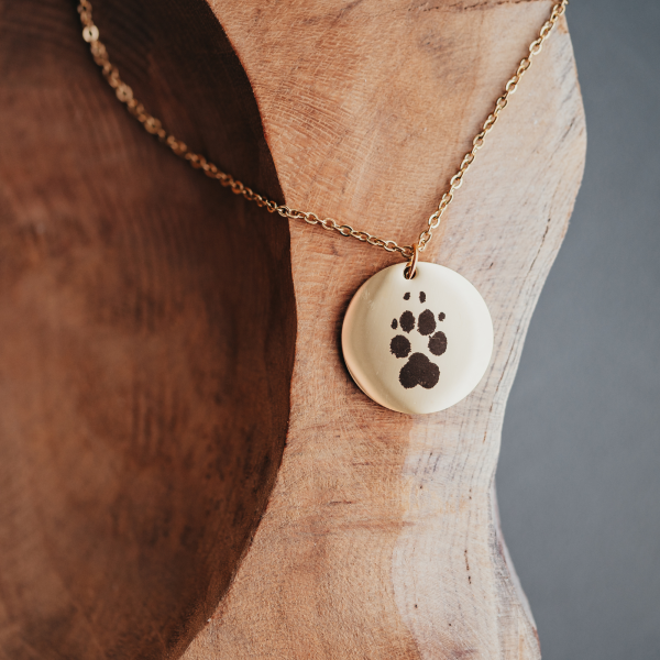 Pfotenabdruckkette inkl. Pfotenabdruck