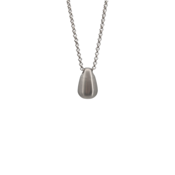 Ascheanhänger kleine Träne, matt