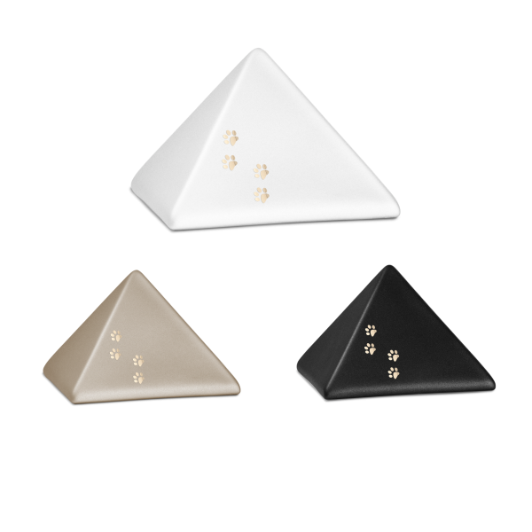 Keramikurne Pyramide, Pfotenspur