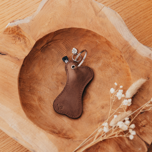 Leder Schlüsselanhänger Knochen