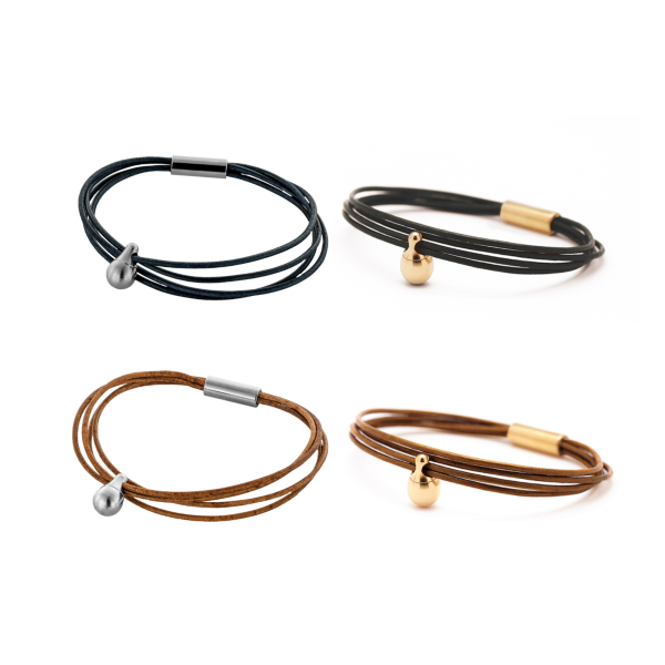 Aschearmband Charm, Leder