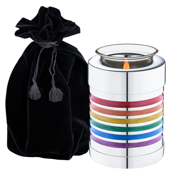 Metallurne Rainbow mit Teelichteinsatz