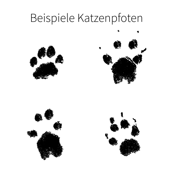 Pfotenabdruck als Grafik
