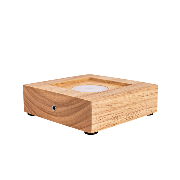 Holzsockel mit LED