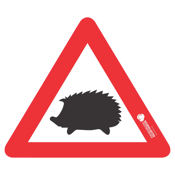 Igel Warnschild, 200 mm x 168 mm