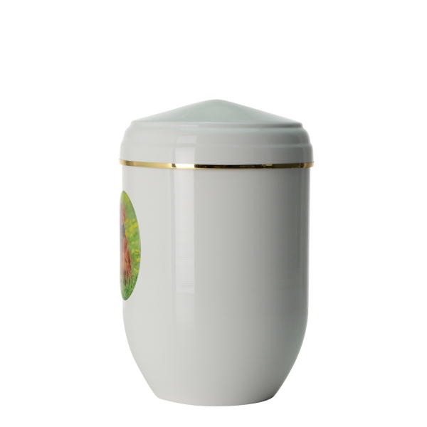 Plastisches Fotomedaillon von Bildvorlage, oval ausgeschnitten