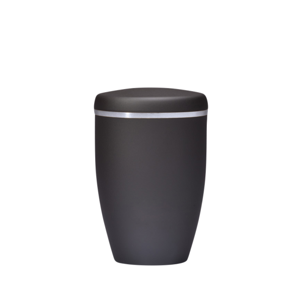 Kupferurne mit Silberband