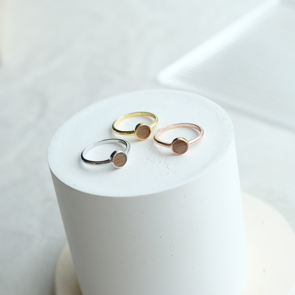 Fell-/Haarring Stand, Echtgold (585)