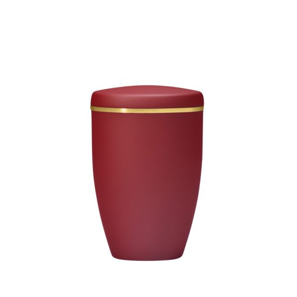 Kupferurne mit Goldband