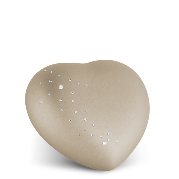 Keramikurne Crystal Herz, Kristallsteine