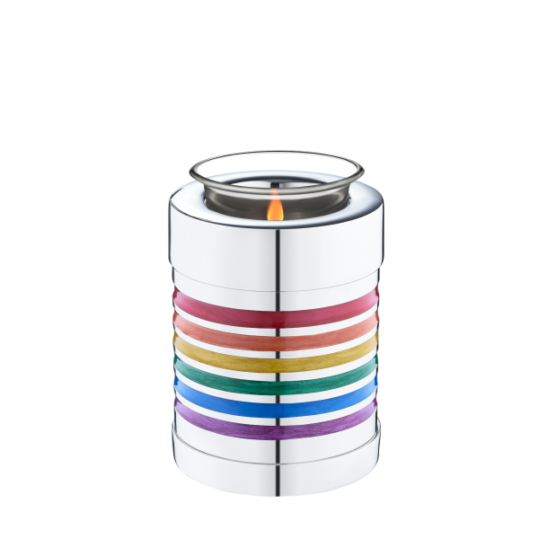 Metallurne Rainbow mit Teelichteinsatz