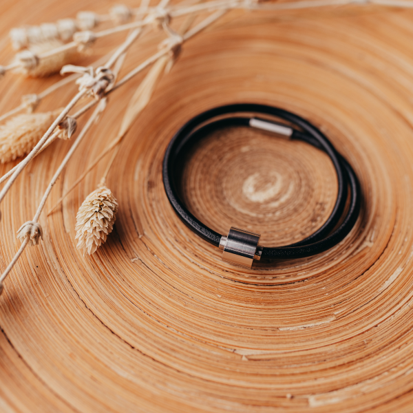 Aschearmband Barrel, Leder