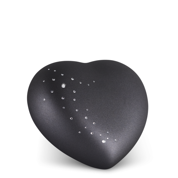 Keramikurne Crystal Herz, Kristallsteine