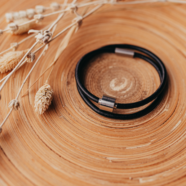 Aschearmband Barrel, Leder