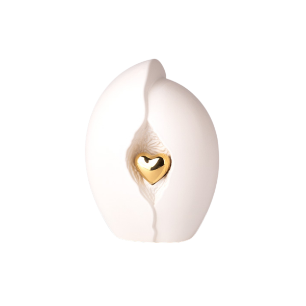 Keramikurne mit Herz