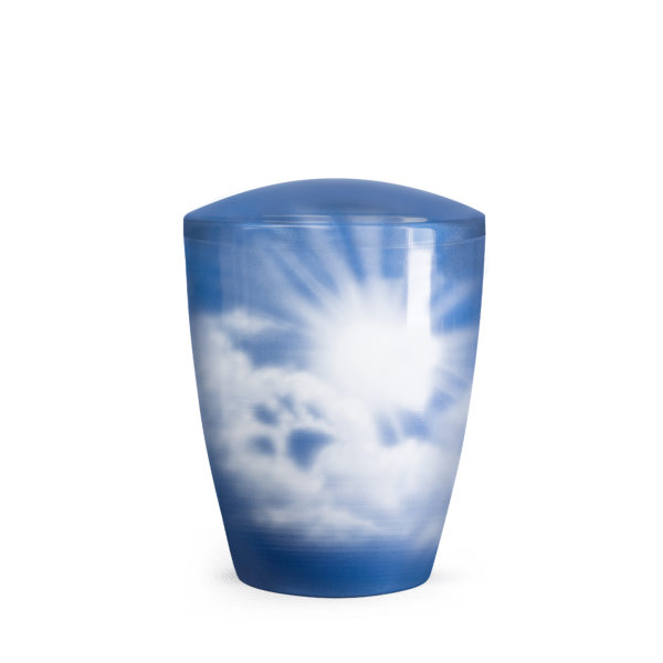 Naturstoffurne, Airbrush, Wolken