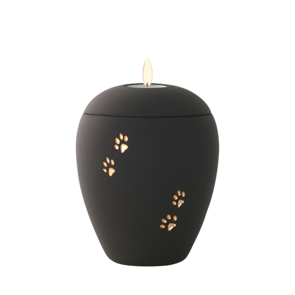 Keramikurne Siena, Pfoten, Teelicht