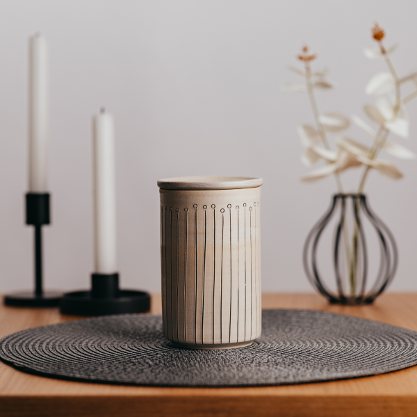 Keramikurne Zylinder