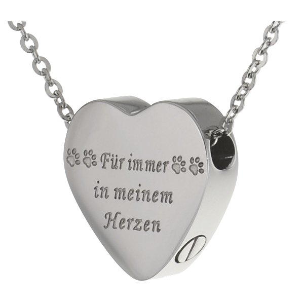 Ascheanhänger Herz "Für immer in meinem Herzen"