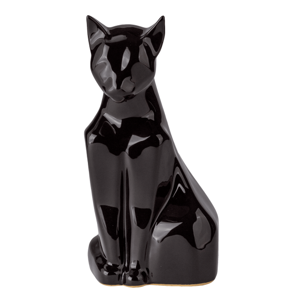 Keramikurne Katze stehend