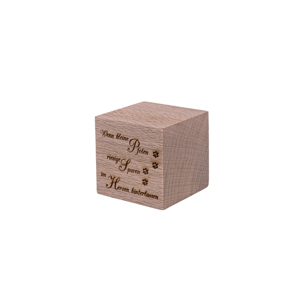 Gedenkwürfel Spruch