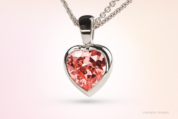Herzanhänger inkl. Edelstein The Heart