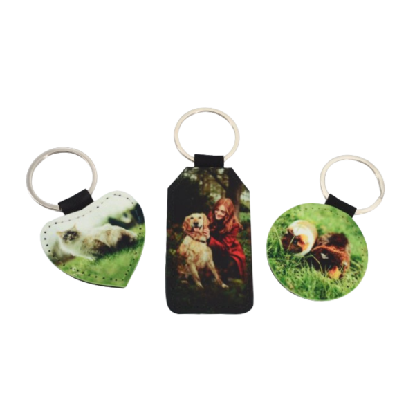 Schlüsselanhänger aus Kunstleder