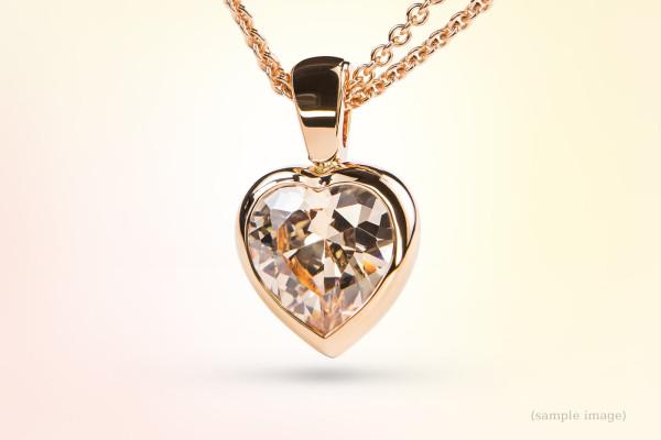 Herzanhänger inkl. Edelstein The Heart