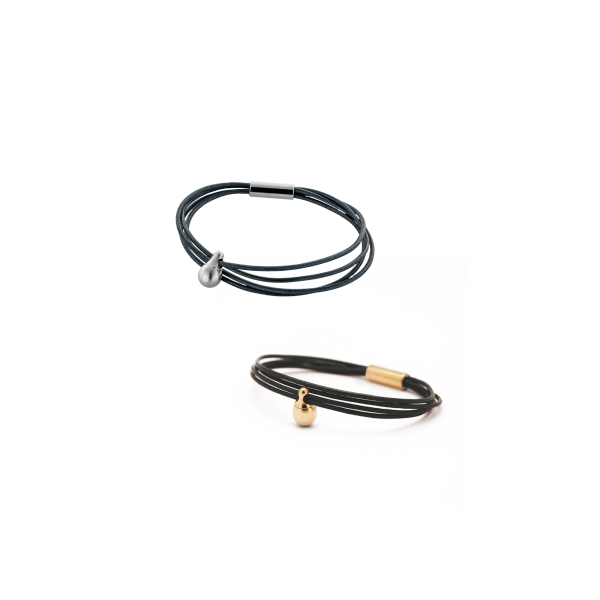 Aschearmband Charm, Leder