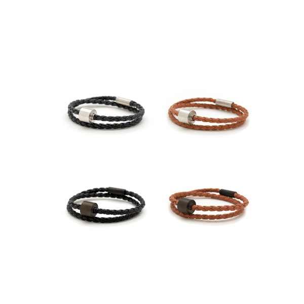 Aschearmband geflochtenes Leder