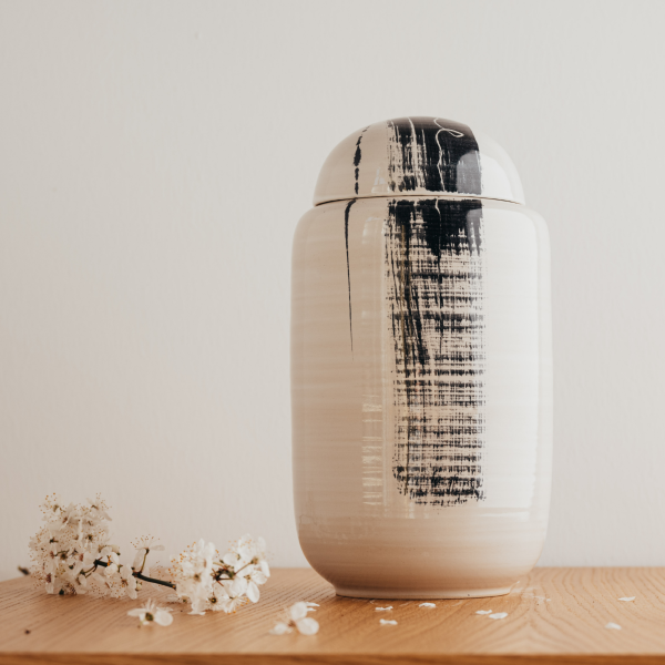 Keramikurne Zylinder