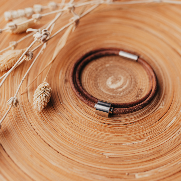 Aschearmband Barrel, Leder