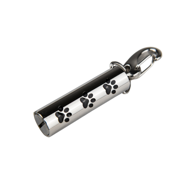 Edelstahl Ascheschmuck Zylinder mit Pfoten