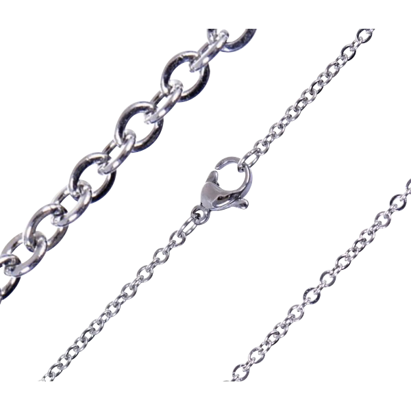 Edelstahlkette, Ankerkette, Ø 0,2 cm 40 cm