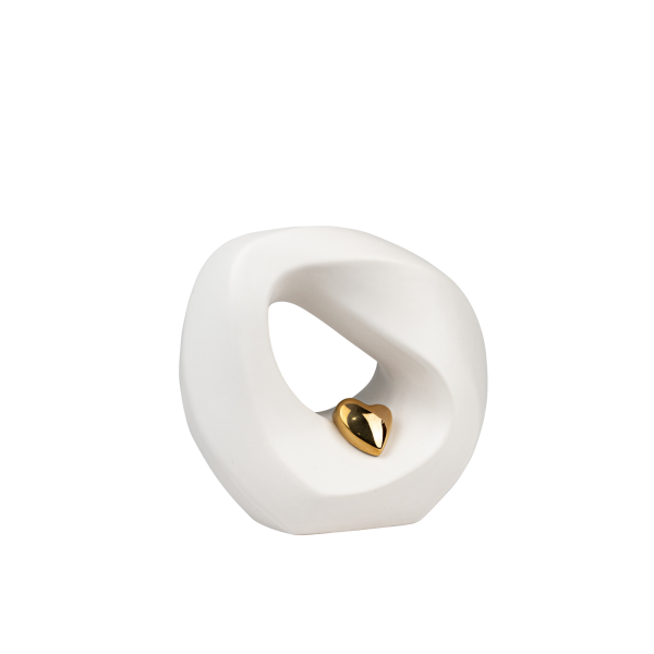 Keramikurne mit Herz