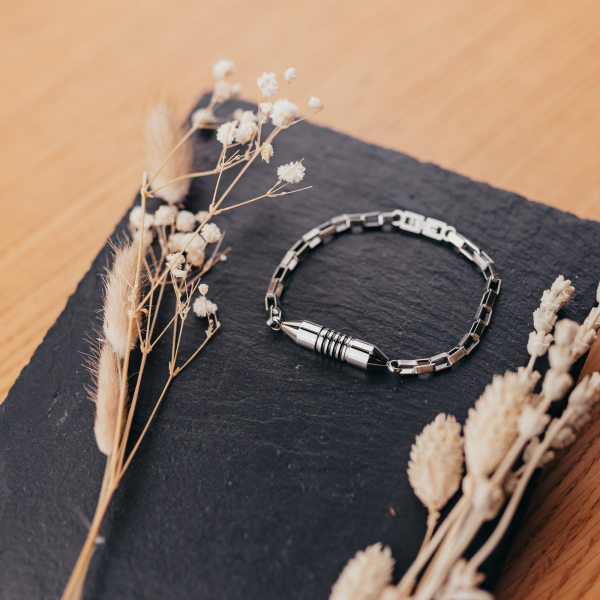 Edelstahl Aschearmband