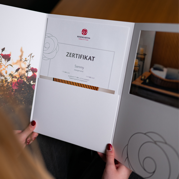 Gedenkfotos mit Schmuckzertifikat