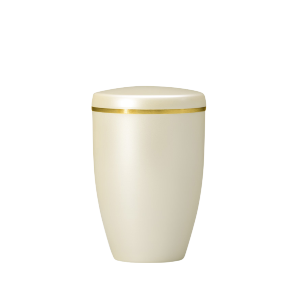 Kupferurne mit Goldband