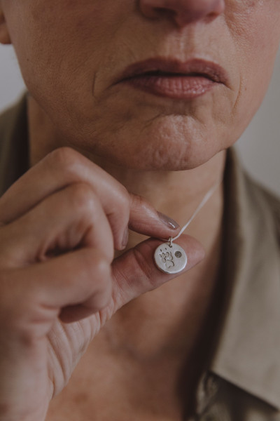 Aschekette Memory Silver inkl. Pfotenabdruck