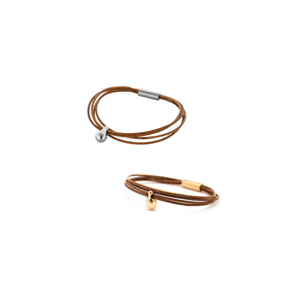 Aschearmband Charm, Leder