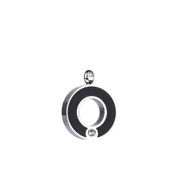 Ascheanhänger Kreis mit einem Zirkonia Stein
