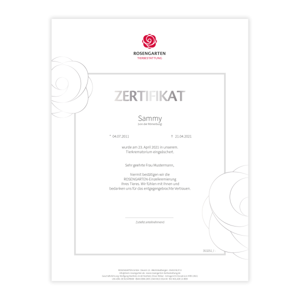 Schmuckzertifikat
