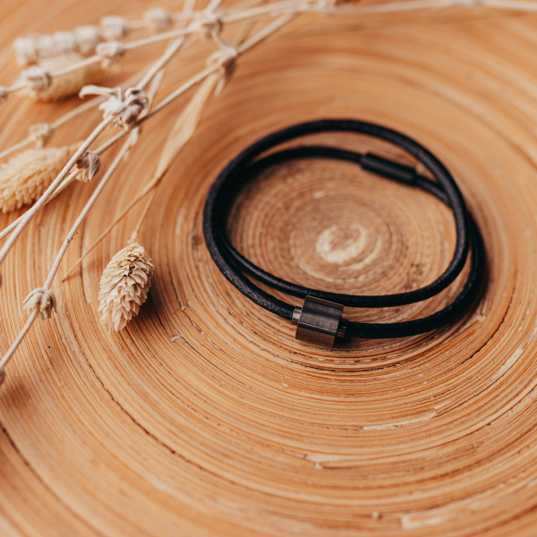 Aschearmband Barrel, Leder