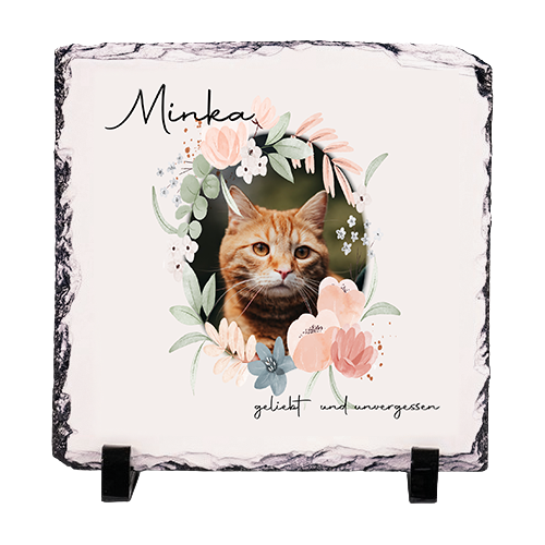 Schieferplatte weiß-glänzend